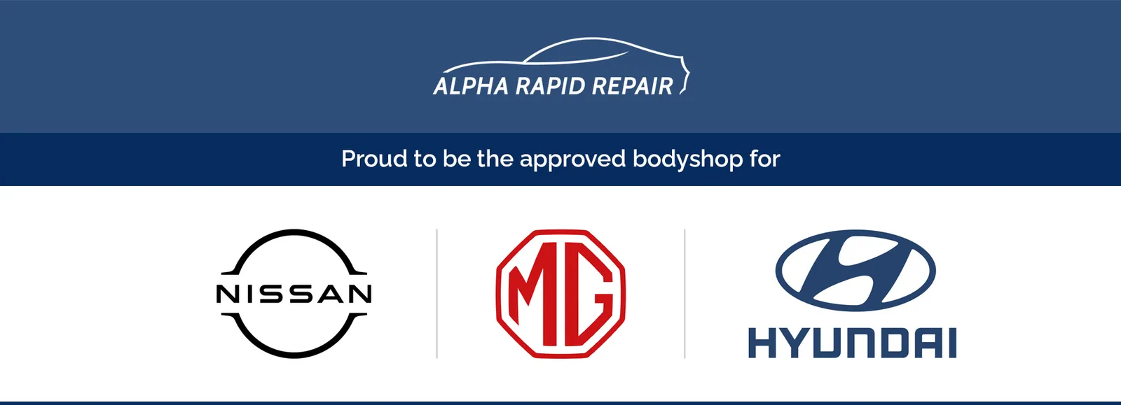 Approved Bodyshop for Nissan, MG & Hyundai
